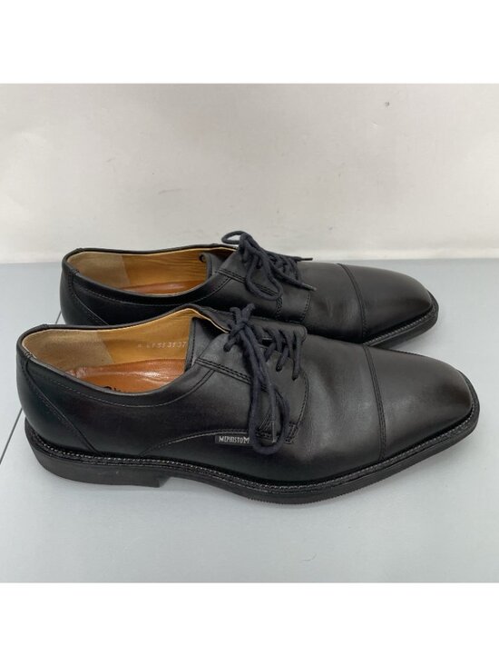 Mephisto Melchior Dress Oxfords Shoes Cap Toe Leather Black Mens 10.5 main image 10
